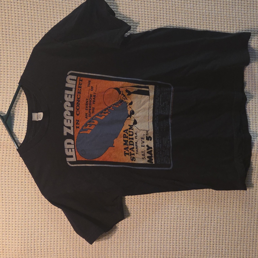 Led Zeppelin Black Graphic T-Shirt Med